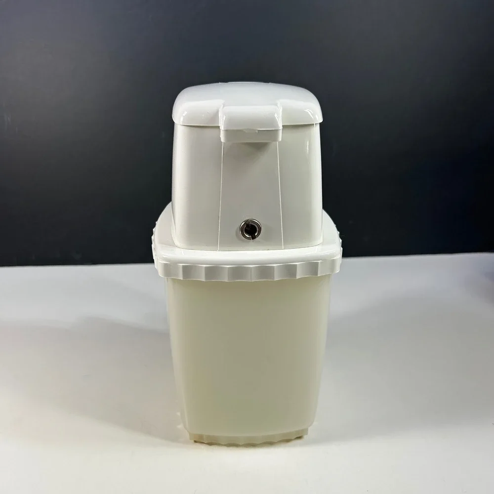 Swing-A-Way‎ Manual Ice Crusher White Vintage Hand Crank Coarse Fine Settings